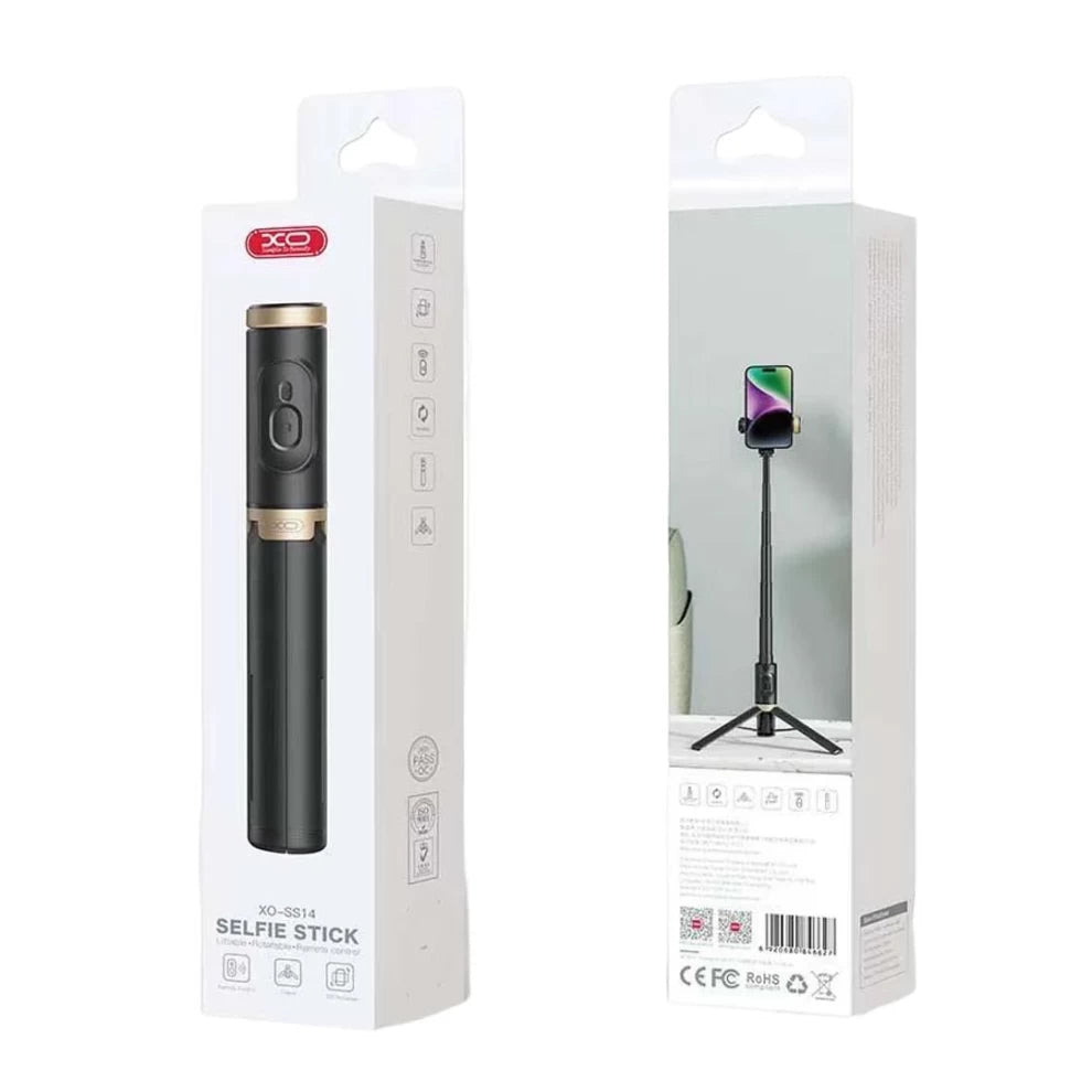 Bluetooth Selfie Stick Integrated Hidden reinforced tripod (Aluminium Rod) 72CM XO-SS14