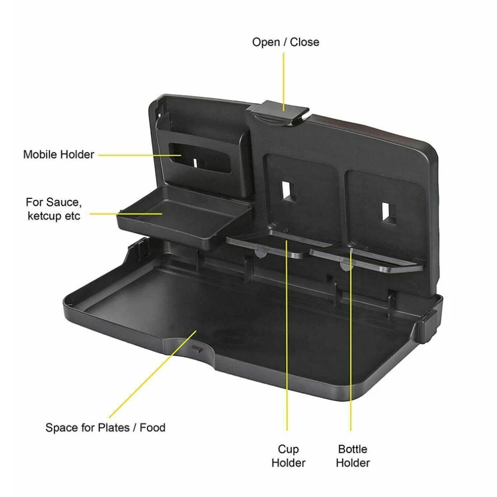 Travel Dining Tray Car Back Seat Organizer Folding