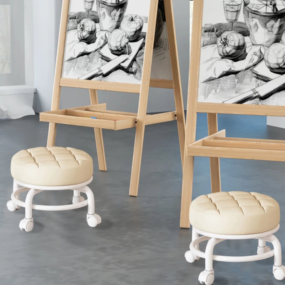 Wheeled Low Stool