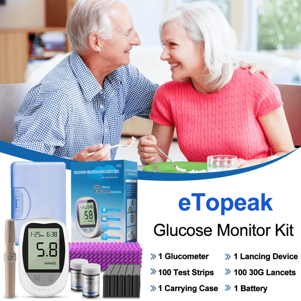 Blood Sugar Monitor Glucose Monitoring Kit