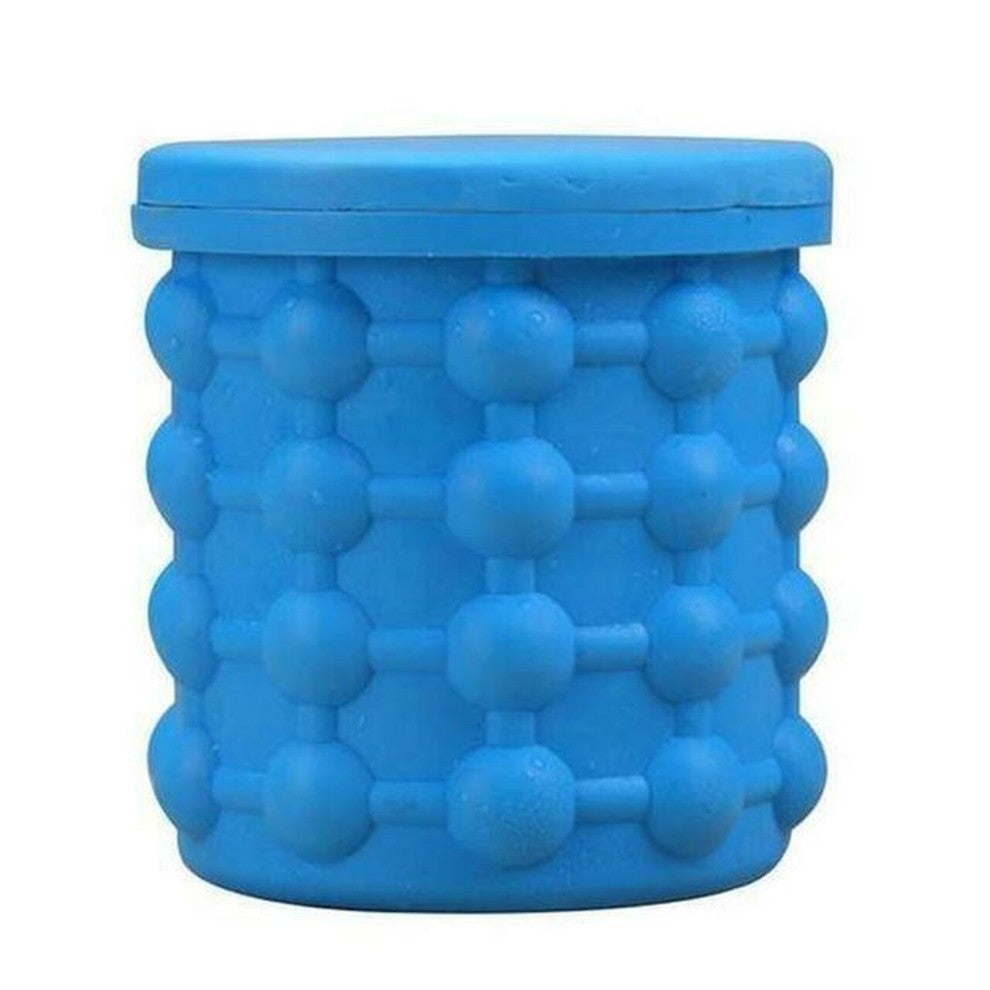 Silicone Ice Bucket Mold With Lid Large Space Saving Cube Maker