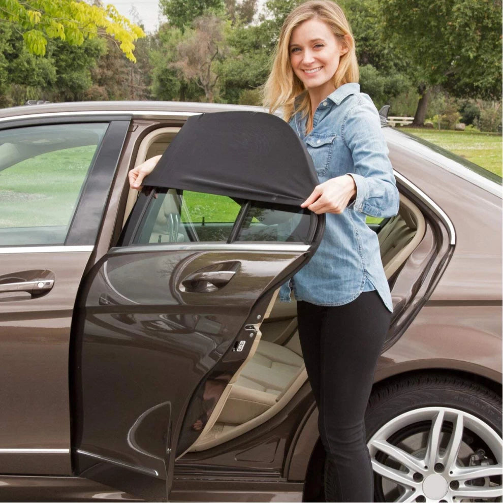 Car Sun Shade Net Mesh Blind – Rear Window UV & Mosquito Protection Curtain