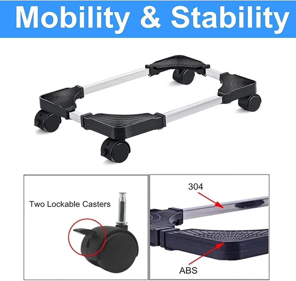 Biki Moving Stand – Universal Wheeled Trolley for Kitchen Appliances