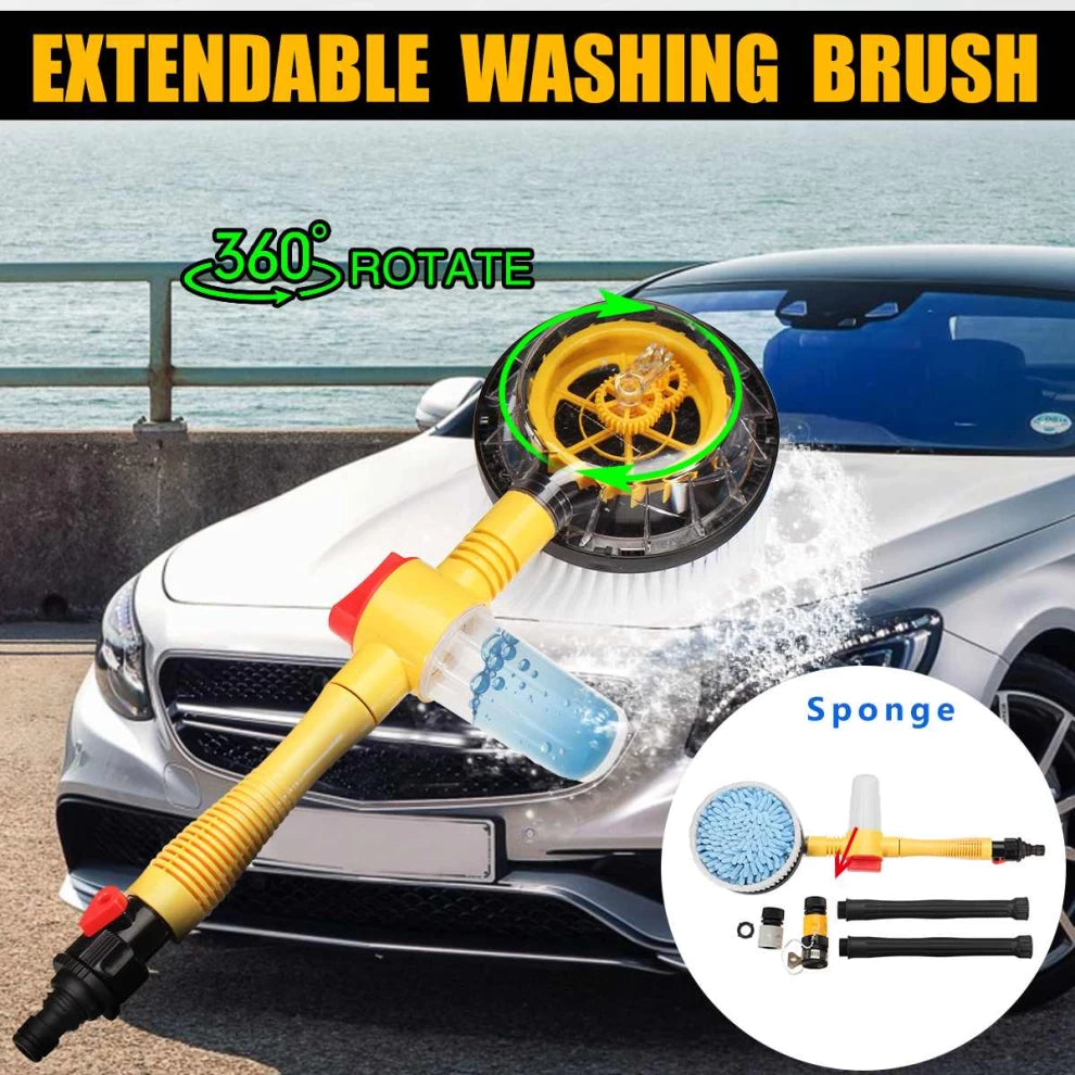 Car Wash Brush Kit 360° Spin Car Mop Detailing Brush
