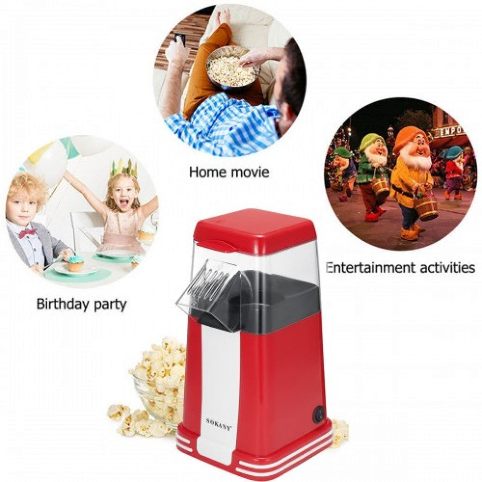 Sokany Popcorn Maker, 1200W, Hot Air Technology