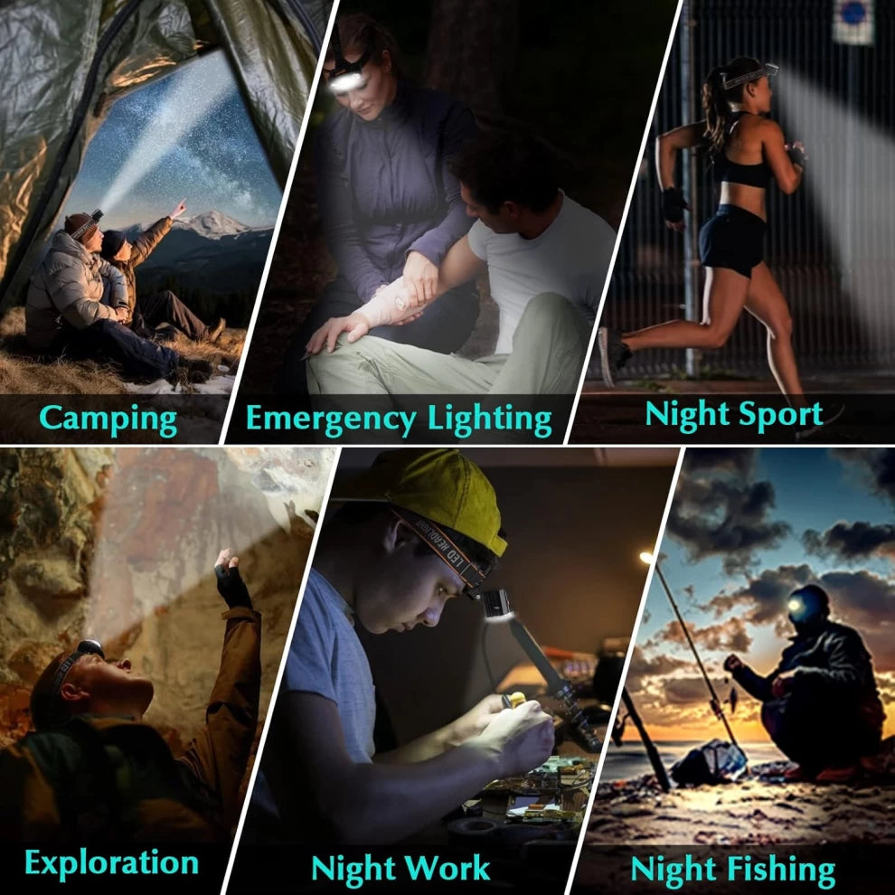 Camping LED Headlamp, 5 Modes Headlight