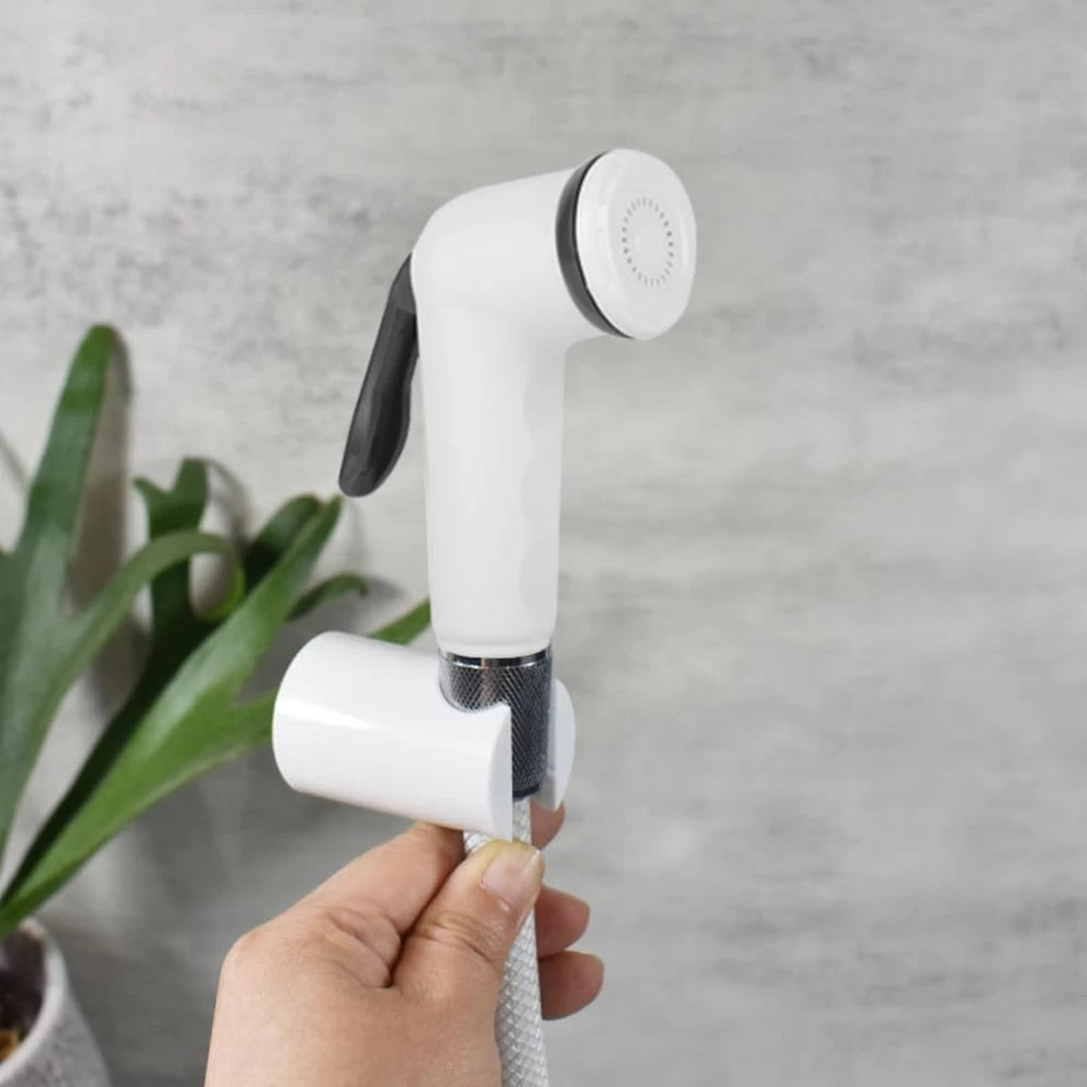 V.MAX MODI Bathroom Cleaning Set – White Shataf Faucet | Multi-Purpose ABS Sprayer