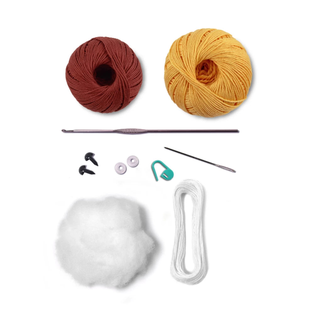 Circulo Amigurumi Crochet Kit - Safari Animals Baby Collection (Lion)
