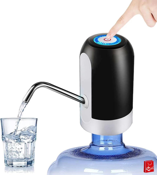 Water Bottle Pump – USB Charging Automatic Dispenser (Black)