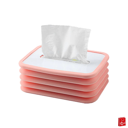 Tissue Box Silicone Holder Collapsible