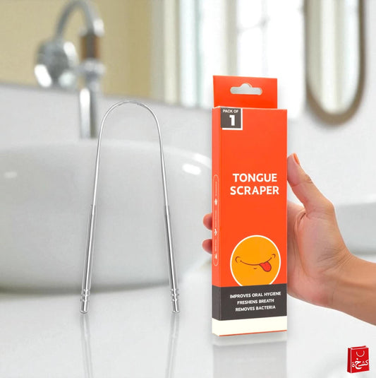 Stainless Steel Tongue Scraper for Oral Hygiene Cleaning