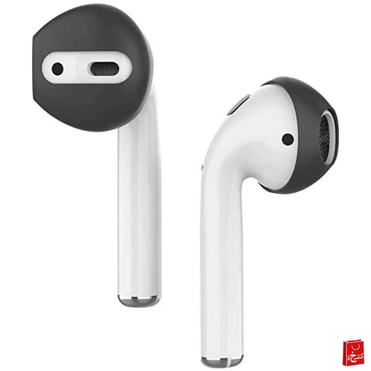 AhaStyle Fit in the Case Ear Covers for Airpods (3Pairs) - Black and White