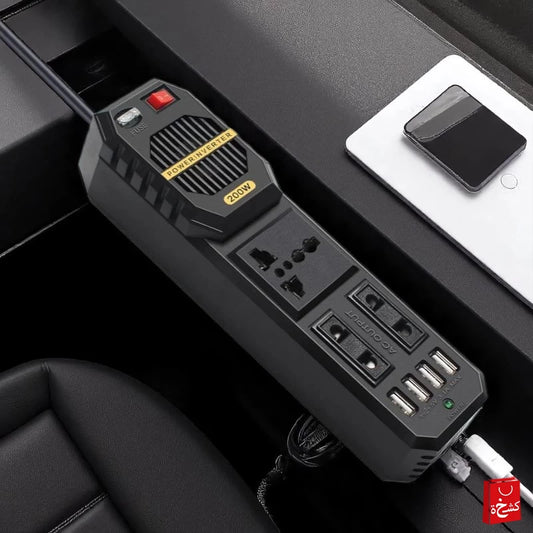 200W Car Power Inverter DC 12V to AC 220V 200W with 4 USB Port