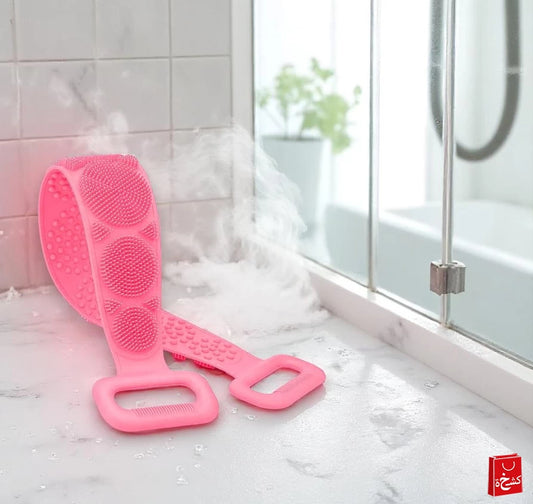 Silicone Bath Belt body Back Brush Wash Bathroom Clean Tools