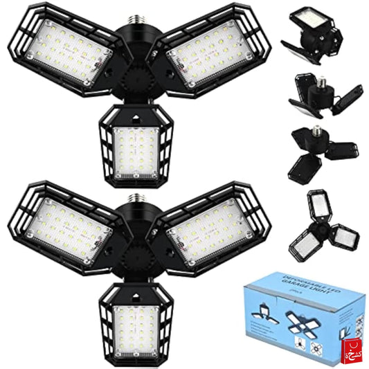 Aoretic LED Garage Lights – Ultra-Bright 180W 18000LM 2 Pcs
