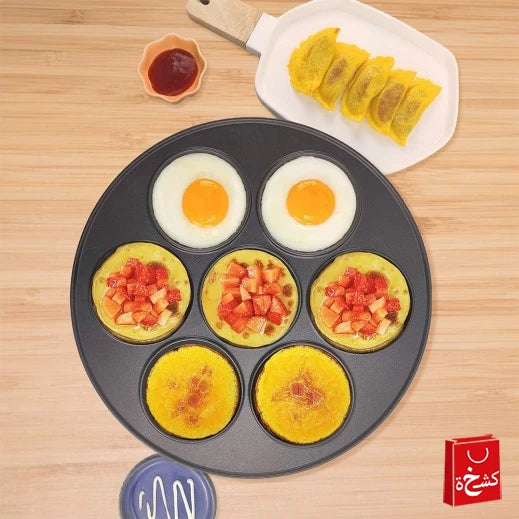 Sumo Crepe Maker 1200W – 7 Holes – White & Black