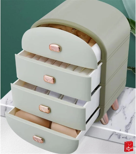 Storage Drawer 4-Layer Closet Organizer – Separate Compartments for Underwear, Bras & More!