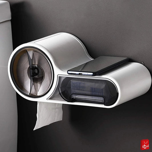 Wall Mounted Plastic Tissue Paper Holder Bathroom