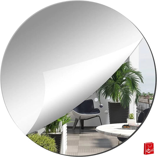 Circle Acrylic Self-adhesive Mirror Wall Stickers 30 cm