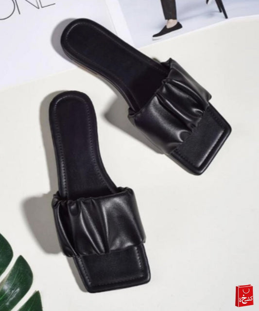 Sophie black flats Sandals