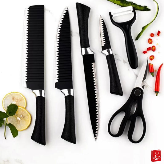 Starter Knife Set Non-Stick Coating on Stainless Steel