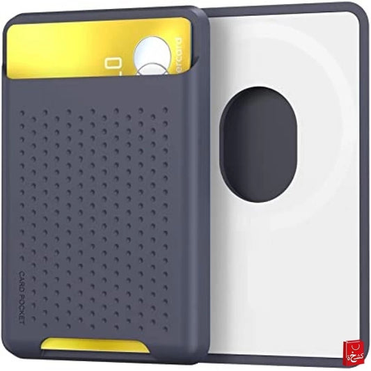 Ahastyle Card Wallet With Mag-Safe  for iPhone 12-Navy Blue