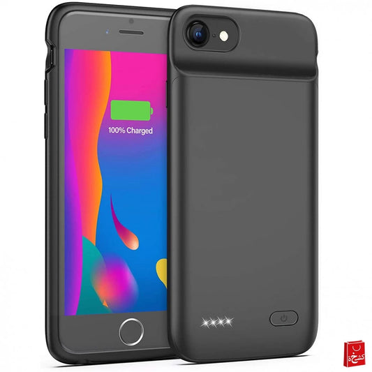 Battery Case For iPhone 6/6s/7/8/SE2 black (3200mah)