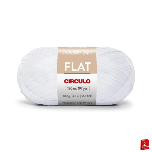 Circulo Flat Yarn - Branco (8001)