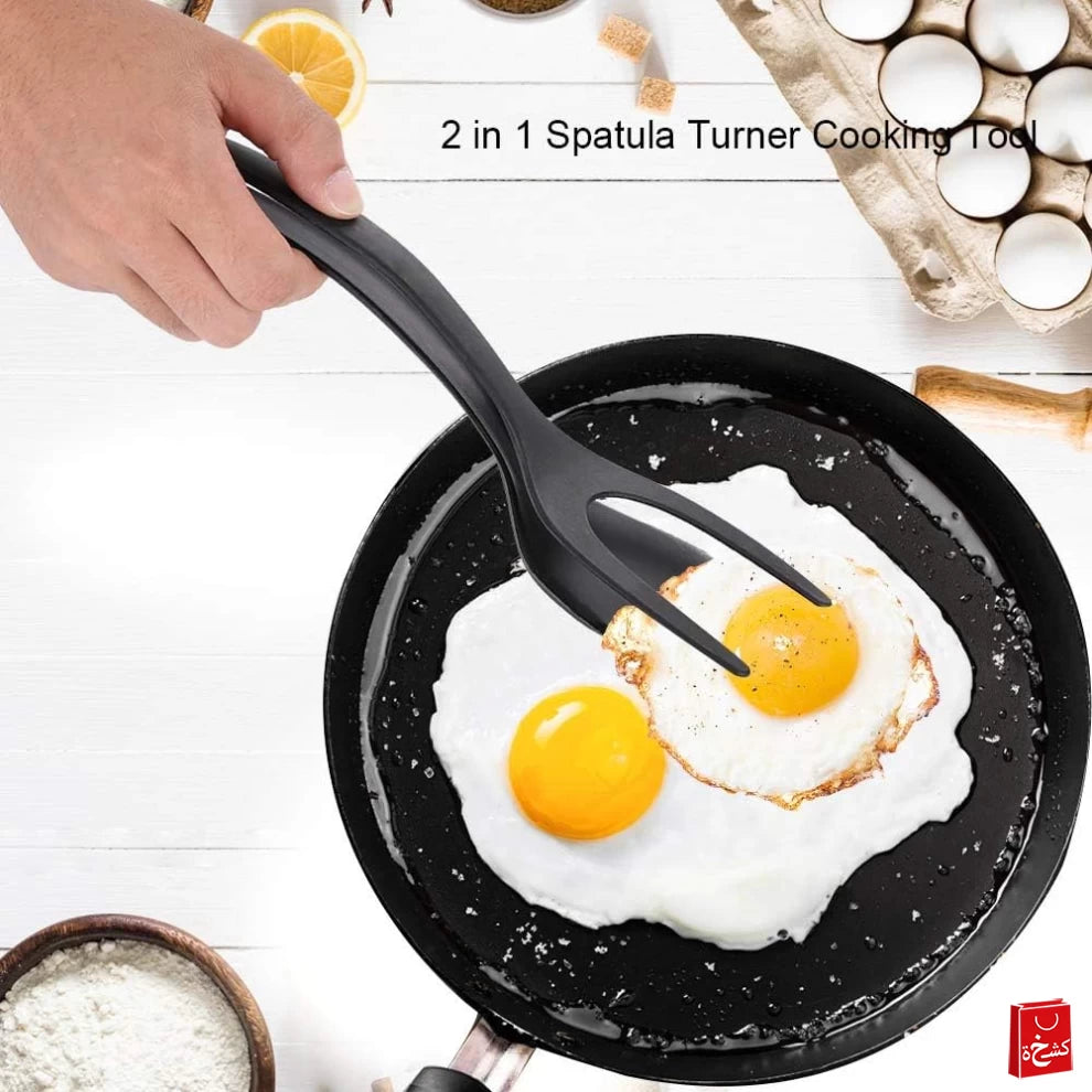 2 in 1 Silicone Spatula Turner Heat-Resistant Non-Stick