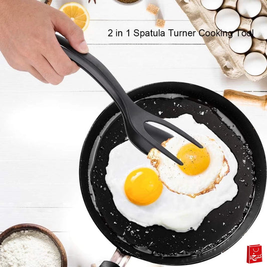 2 in 1 Silicone Spatula Turner Heat-Resistant Non-Stick
