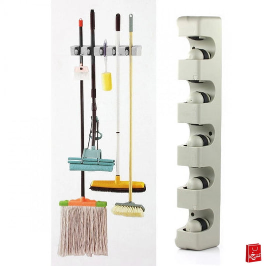 ABS Plastic Wall Mounted Stick Handle Mop And Broom Holder