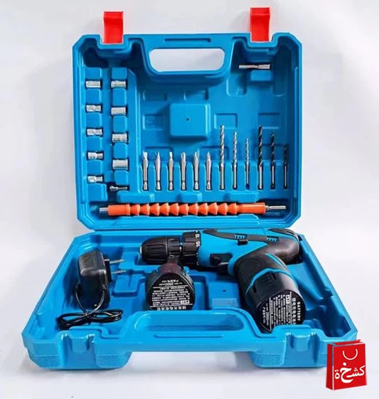 12V Cordless Drill Screwdriver – Mini Rechargeable Drill with Tool Kit