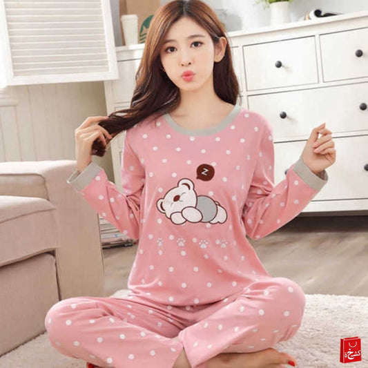 (2 pcs)  Women Pajama Set Pink color