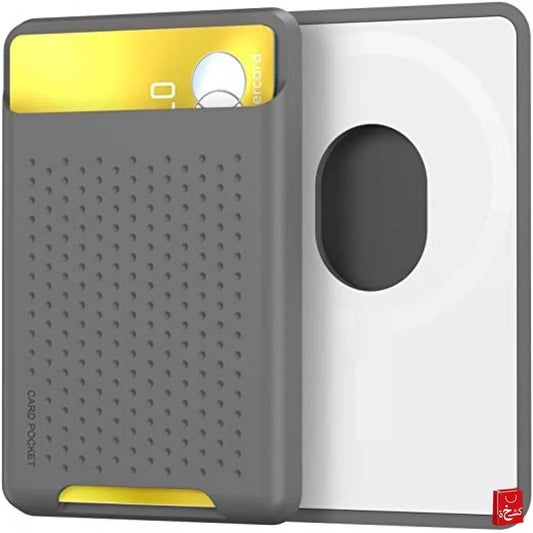 Ahastyle Card Wallet With Mag-Safe  for iPhone 12-Gray