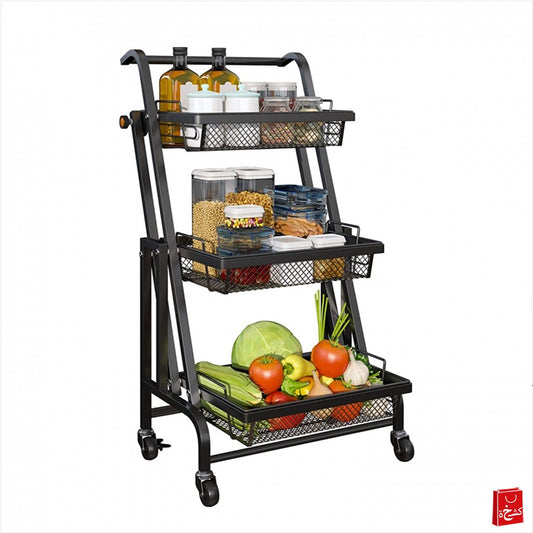 3-tier adjustable tool cart