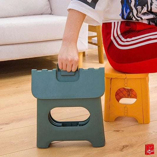 Thick Plastic Stool Hand Folding Pattern Children's Stool