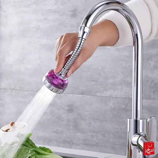 360° Rotatable Kitchen Splashproof Faucet Extender – Flexible & Efficient Water Flow!