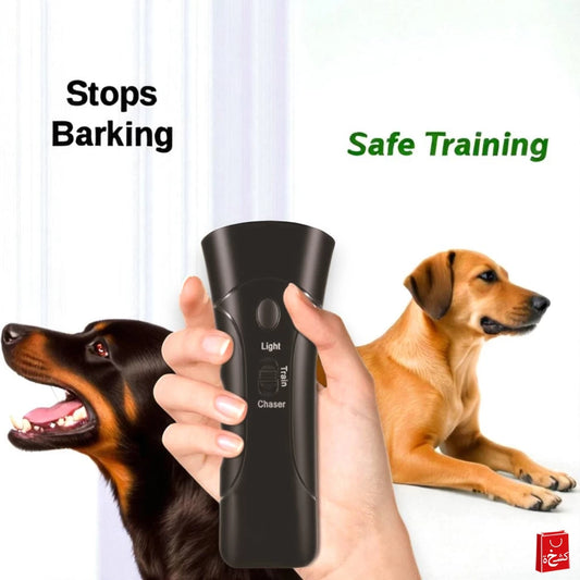Ultrasonic Handheld Dog Repeller and Training Device With Battery