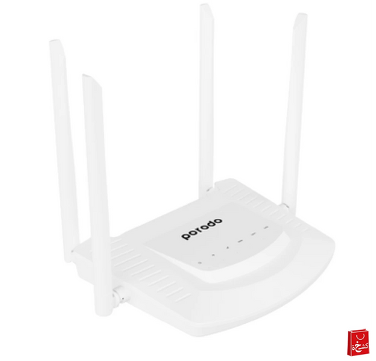 Wireless Wi-Fi Router Porodo  High-Speed 4G Router 300Mbps - White
