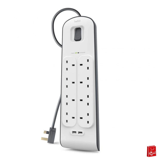 Belkin 2,4 Amp USB Charging 8-outlet Surge Protection Strip