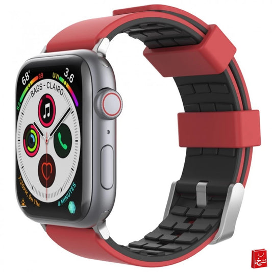 AhaStyle Band With DuoTone Design for Apple Watch 42/44mm-Red