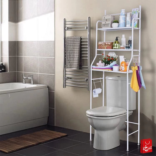 Toilet multi storage shelf rack with 3 tiers-154cm