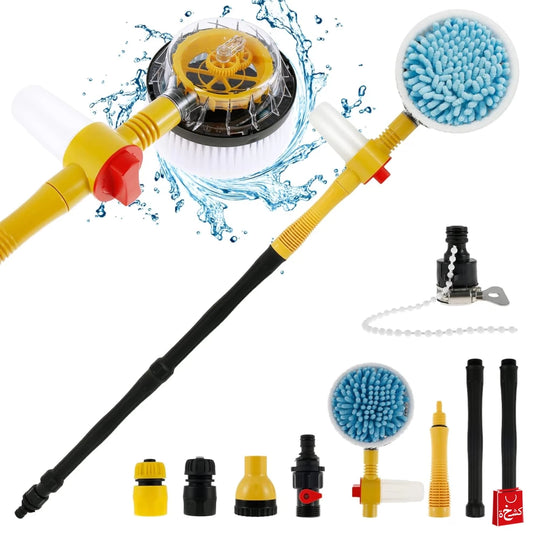 Car Wash Brush Kit 360° Spin Car Mop Detailing Brush