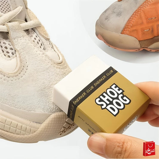 Suede Stains Fast with Shoe Cleaning Sponge