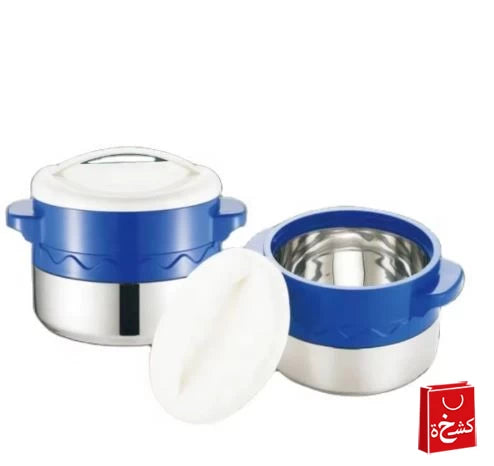 Stainless Steel Thermal Food Warmer Set – 2PCS Hot Retaining Casserole 8L + 12L