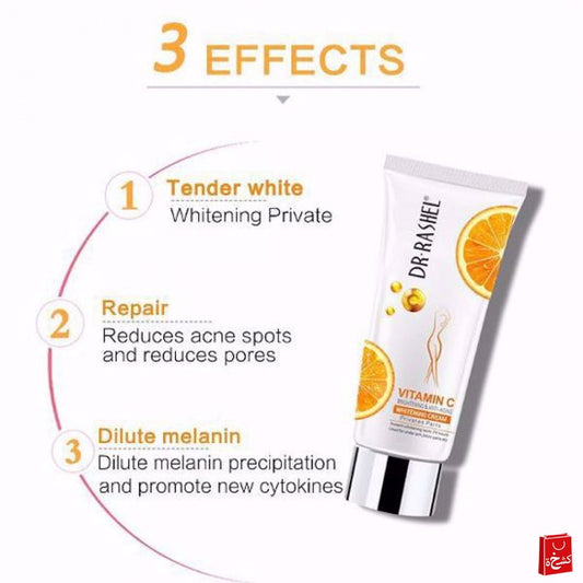 Vitamin c , whitening cream for sensitive areas