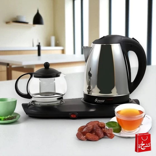 Tea Tray Set Electric Stainless Steel Kettle 3 in 1