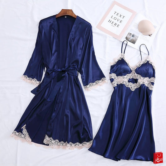 Women Short Sleeve Suspenders Blue