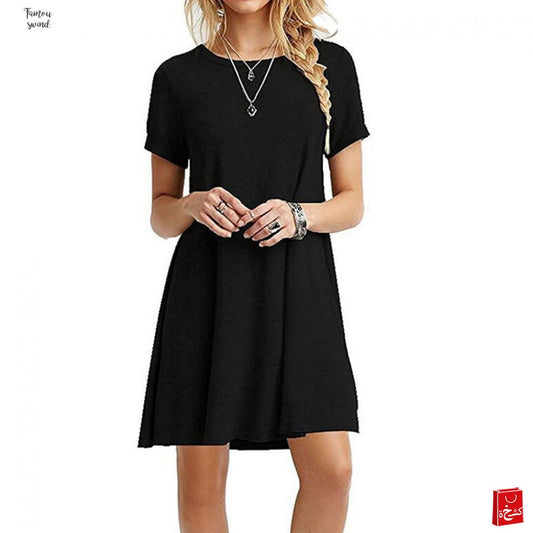 Black Short Sleeve Dresses