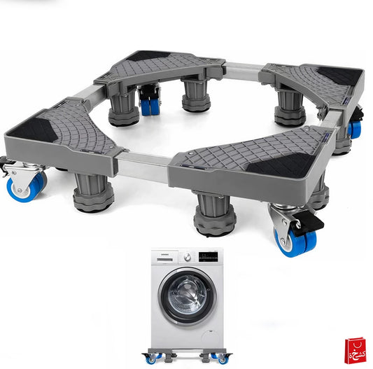 Adjustable Refrigerator/Qashing Machine 4 Locking Wheels Stand-55to66CM